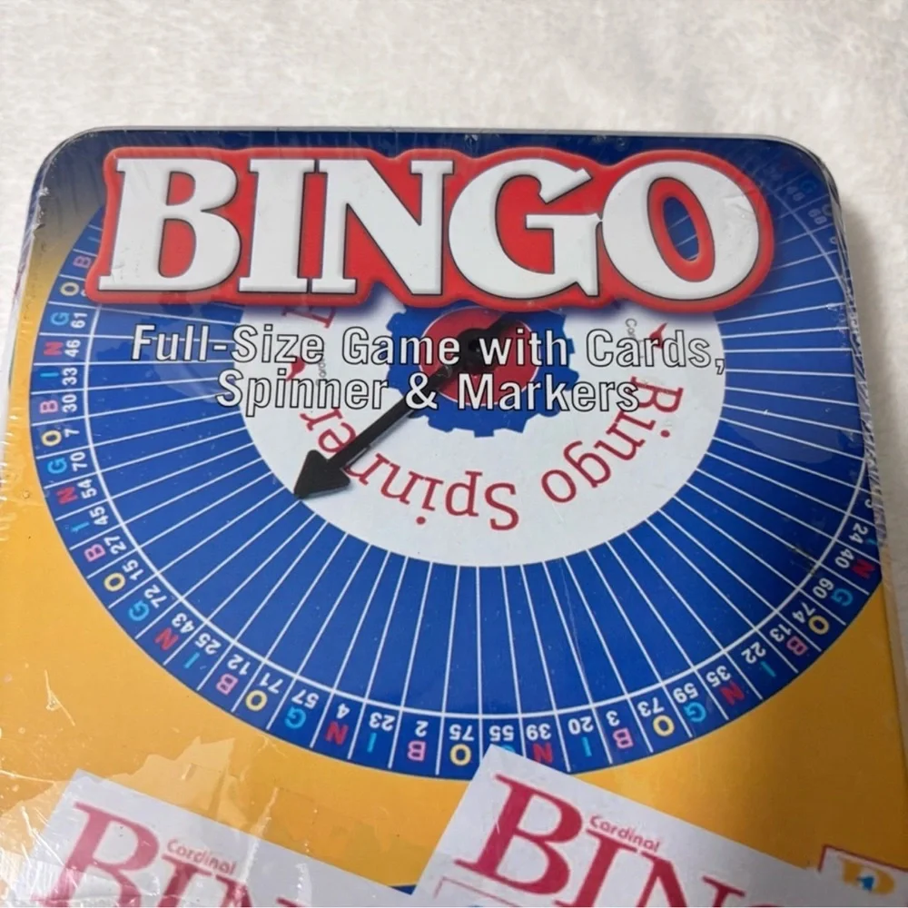 Cardinal Bingo Full Size Game‎ with cards,Spinner and Markers Family Fun Games
